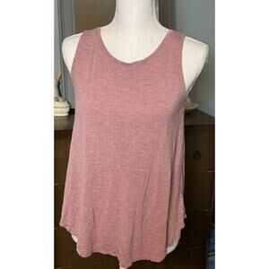Old Navy Luxe Pink Sparkly Tank, Polyester/Viscose/Metallic, Small